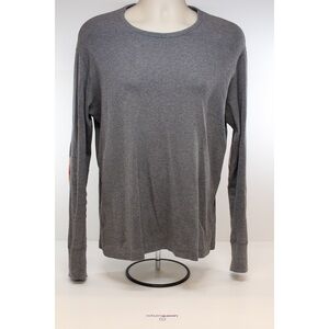 Burberry Brit Grey Long Sleeve Shirt Nova Check Elbow Patches Size M